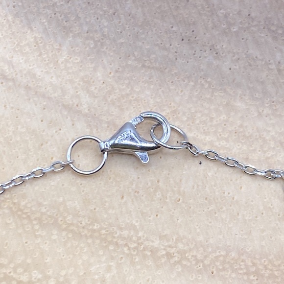 JCM Sterling Silver Full Circle Swarovski Crystals Eternity Necklace - Picture 5 of 10